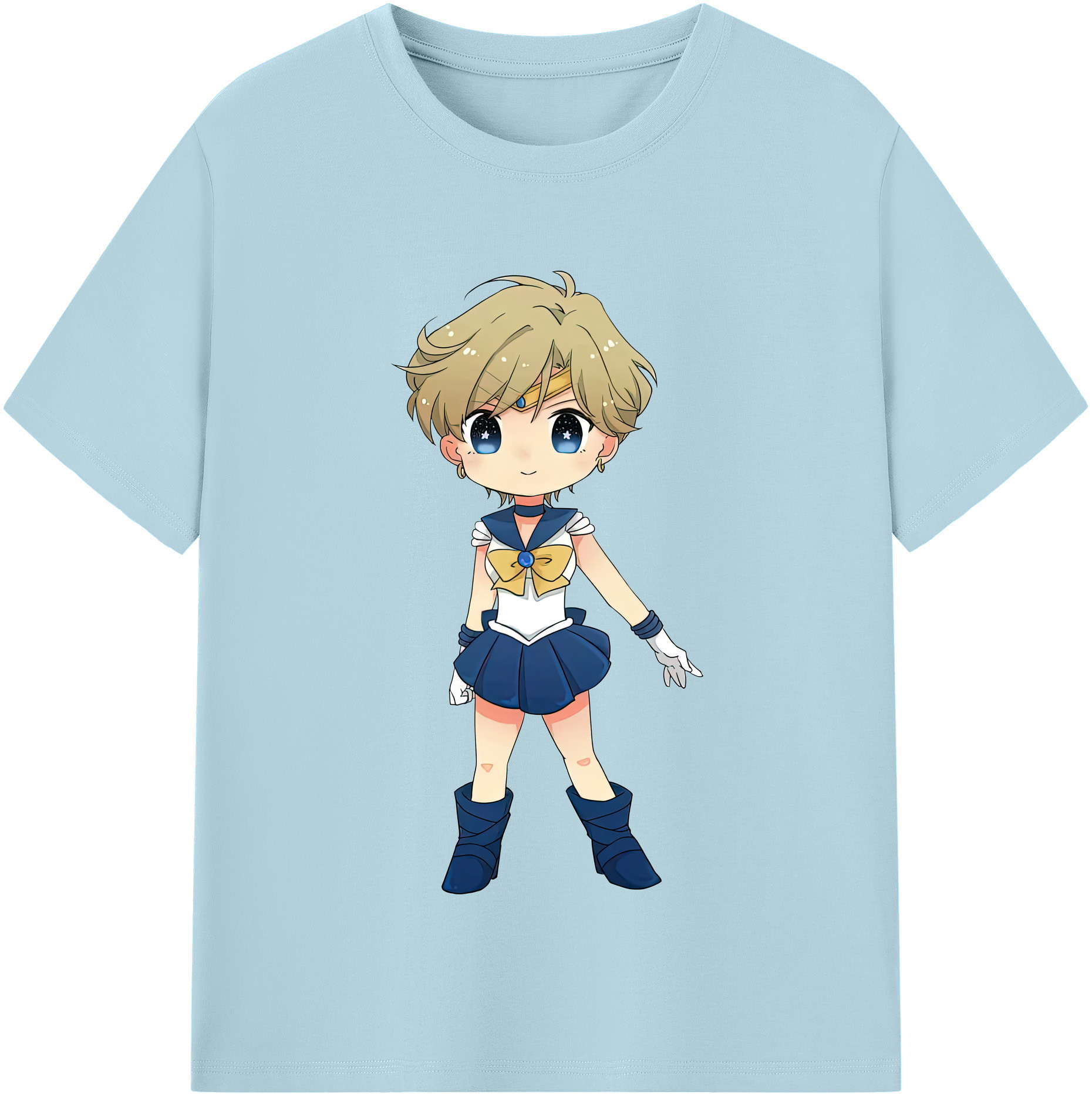（画像用） 美少女戦士セーラームーン 天王はるか Sailor Moon Tenoh Haruka 綿100％半袖Tシャツ（フロントプリント）
